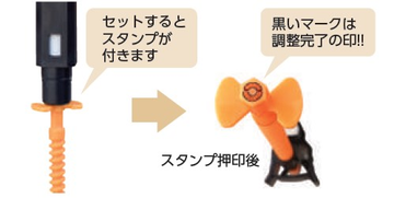 天端ターゲット用ビット（スタンプ付き）使用方法